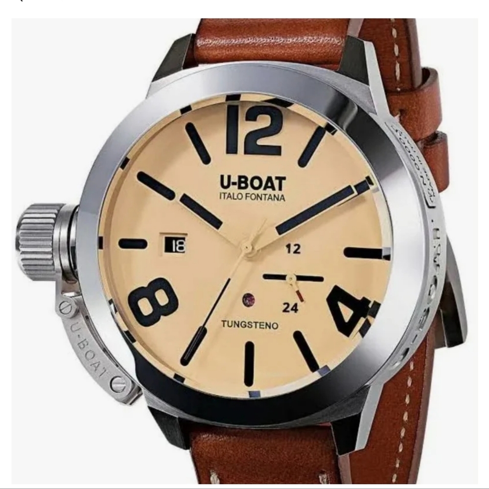 Authentic U-Boat 8071 45MM Classico Tungsteno Movclock Watch
